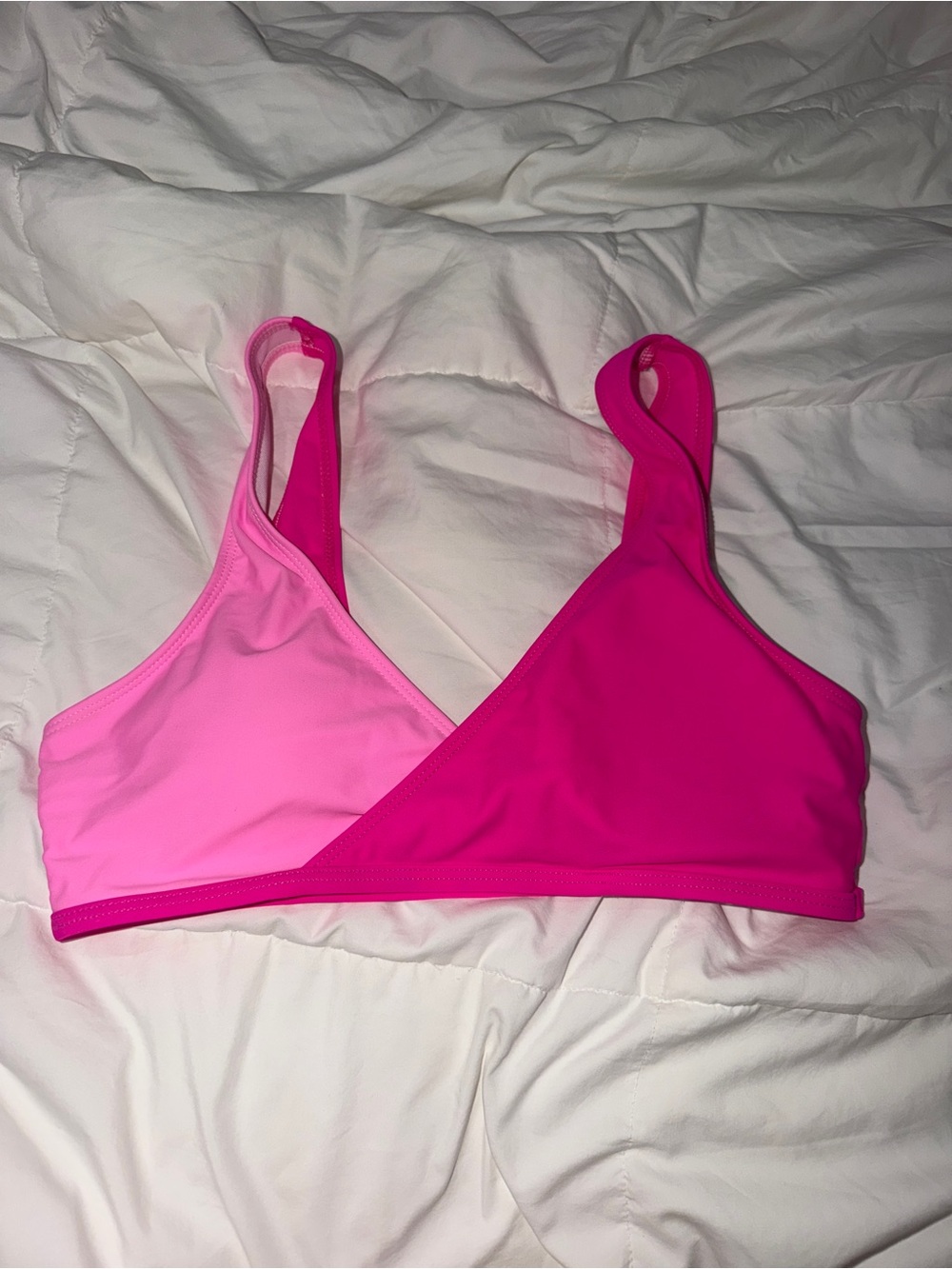 Two-Tone Pink Bralette - Women's Intimates